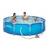 Piscina Steel Pro Bestway cadru metalic rotunda, pompa si cartus filtrant, 305x76 cm